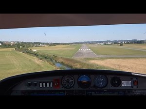 COCKPITVIEW Touch and go - approach and landing DA42 Twin Star