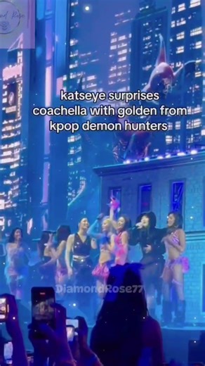 "Golden" Live at Coachella! (HUNTR/X x Katseye Moment)✨ #huntrix #coachellavibes #coachella #katseye