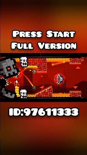 Press Start Full Version Geometry Dash #geometrydash #gd #shorts #short