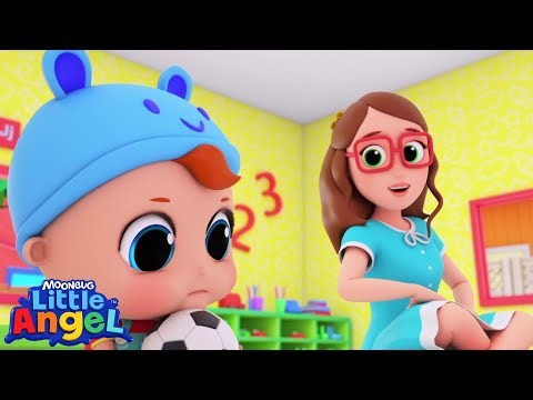 Sharing Fun at the Playground 🎠💗 | Little Angel Color Songs & Nursery Rhymes | Learn Colors