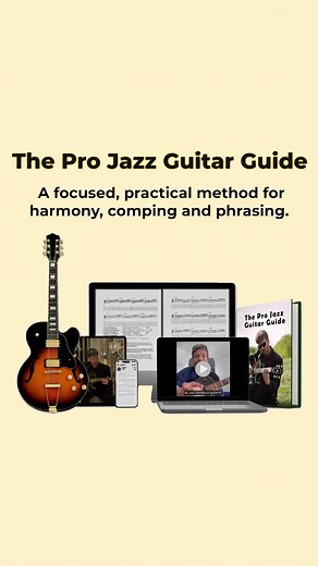 Ready to make sense of jazz guitar? The Pro Jazz Guitar Guide gives you a clear roadmap with notation, tabs and video examples. Triads and shell voicings that connect, II-V-I that feels natural, and short practice plans you can actually stick to. Download the guide and start restructuring your practice today. | Gabriele Romeo Music | Facebook