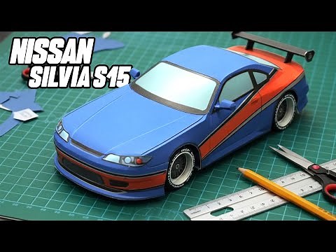 Paper Craft | How To Make Silvia s15 With Paper | DIY Nissan Silvia s15 | Paper Sport Car Models
