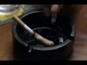 British Heart Foundation - Fatty Cigarette TV advert 2004