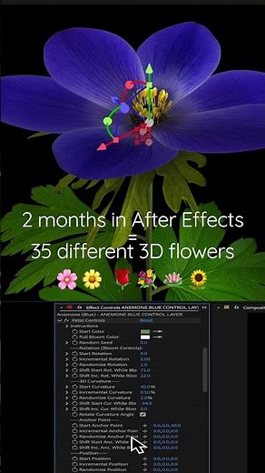 After Effects Flower Power #shorts #FlowerAnimation #videoediting
