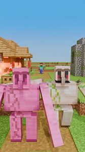 Minecraft Evil Steve versus Iron Golem satisfying 3D simulation