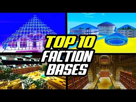 Top 10 Minecraft Best Faction Bases (Factions Base Tours)