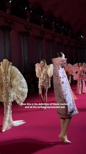 OMG this is the definition of Haute couture and all the models represented well #shortviral #models