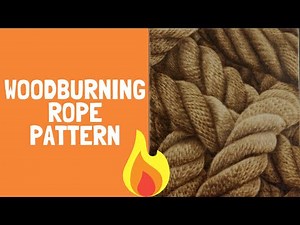 Pyrography Tutorial: Woodburning Rope Pattern