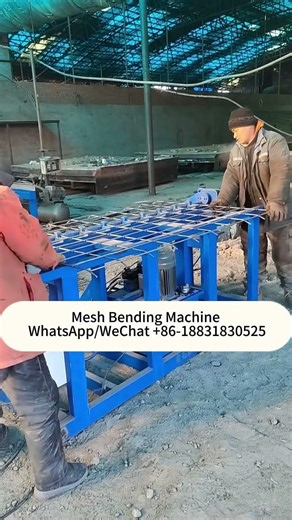 Full Automatic U Shap Welded Wire Mesh Bending Machine for Drainage Ditch Basket