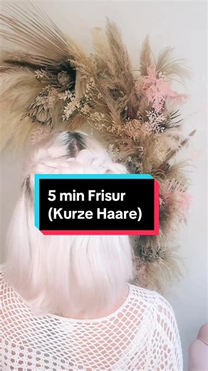 5 Minuten Frisur für kurze Haare