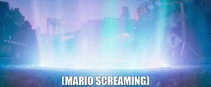 (Mario screaming)