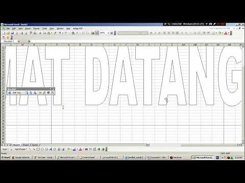 membuat mal huruf | cara membuat cetakan huruf pilox dengan excel
