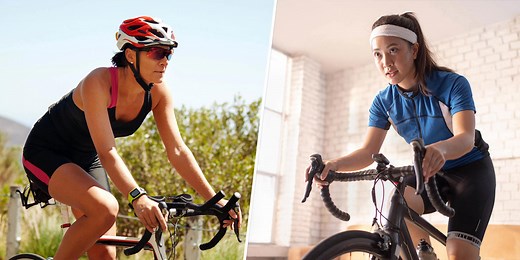 Is Indoor or Outdoor Cycling a Better Workout? The Health Benefits Differ, Experts Say