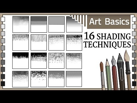 How to shade in 16 different ways || Drawing Techniques