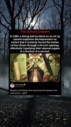 In 1983, a diving bell accident on an oil rig caused explosive decompression so violent that it