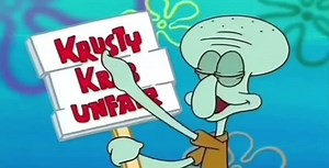 SpongeBob on strike. #fyp #fy #fypシ #xyzbca #spongebob #squidward | spongebob