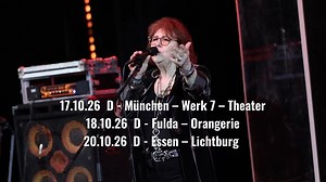 🎶 Maggie Reilly – Everytime We Touch Tour 2026 Special Guest: Julia Neigel & Band Die Stimme einer ganzen Generation kehrt zurück! Mit Songs wie „Moonlight Shadow“, „To France“ und „Everytime We Touch“ schrieb Maggie Reilly Musikgeschichte – jetzt geht sie 2026 wieder auf große Tour durch Deutschland, Österreich und die Schweiz. Von ihren frühen Erfolgen mit Mike Oldfield bis zu ihren eigenen Hits begeistert sie mit einer Stimme, die bis heute Millionen Menschen berührt. Gemeinsam mit ihrer gro
