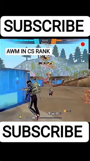 AWM IN CS RANK #youtube #shorts #viral #trend #freefire #garena #shortsviral #trend