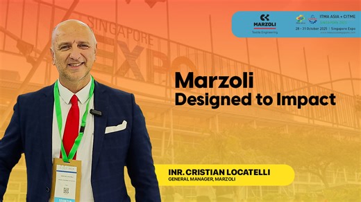 MARZOLI at ITMA ASIA 2025: Designed to Impact | The Future of Smart Spinning Marzoli, the Italian textile engineering company, successfully concluded its participation at ITMA ASIA CITME 2025 in Singapore. Under its new global claim, "Designed to Impact - Turning advanced solutions into strategic advantage," Marzoli demonstrated its complete transformation from a traditional machinery supplier into a forward-thinking Textile Engineering Company focused on high-value, integrated solutions. #Marzo