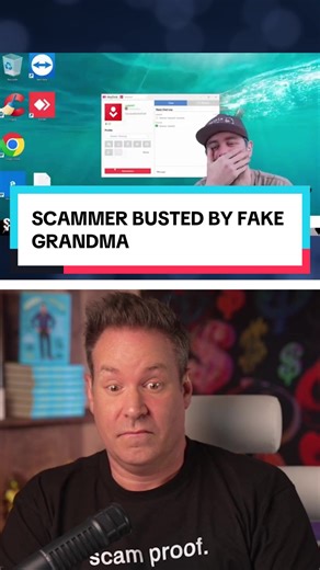 This scammer is busted by a fake grandma | grandma