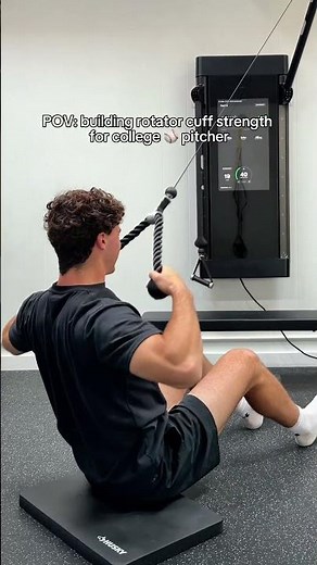 Rotator cuff strength exercises for college baseball pitcher