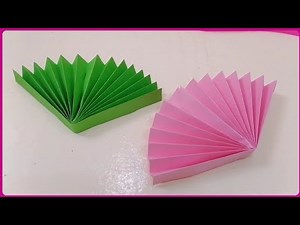 How to make an easy paper fan - making things with paper