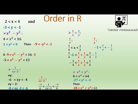 Order of real numbers _ Grade 10