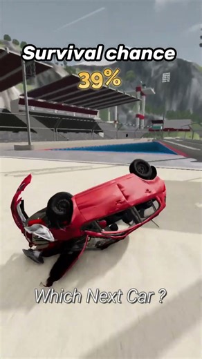 Ultra Realistic Crash Test #7 Opel Corsa D 2008