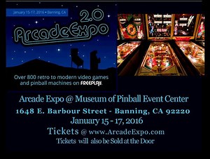 "Day 2, Arcade Freeplay" @ Museum of Pinball's Arcade Expo 2.0