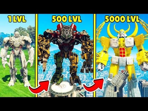Maxed Out Megatron to Unicron at Level 5000! GTA 5 Mods Gameplay Review