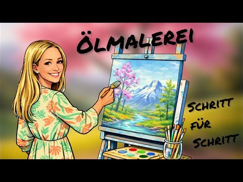 Ölmalerei mit Claudia live, Kirschblütenzeit
