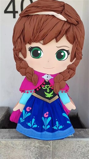 Custom Anna Frozen Piñata for a Frozen Party