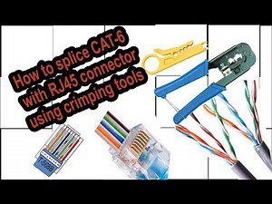 How to splice CAT-6 using RJ45 connector