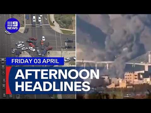Free fuel frenzy in Melbourne; Iran's biggest bridge bombed | 9 News Australia