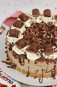 No-Bake Kinder Bueno Cheesecake! - Jane's Patisserie