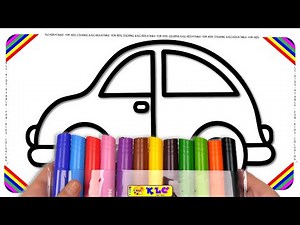 Car Coloring Pages and BIG Marker Pencils / KLC Kids Table