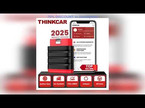 #2025 Thinkcar Thinksafe OBD2 Bluetooth Scanner Code Reader Car Bi-directional All System 6 Reset O