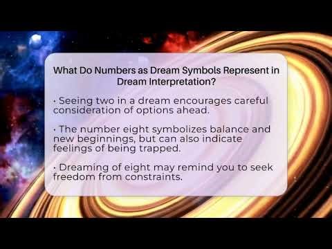 What Do Numbers as Dream Symbols Represent in Dream Interpretation? - Dream Discovery Den