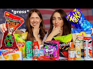 TRYING AMERICAN SNACKS for the first time