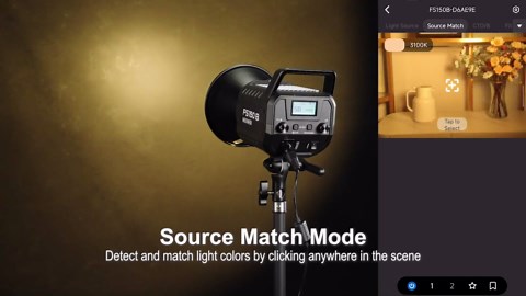 NEEWER FS150B LED Video Light 2.4G/APP Control,130W Bi Color COB Silent Photography Continuous Output Lighting with 4 Types Precise Dimming, 72000lux/1m, 2700K-6500K, CRI 97+,12 Effects, Bowens Mount