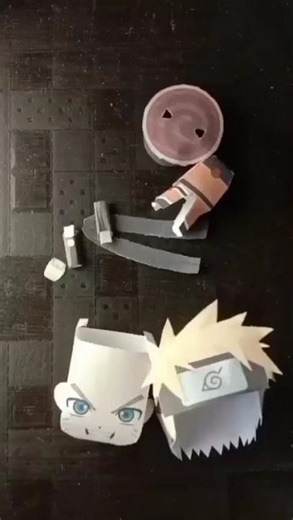 Sirf ₹20 mein maine Naruto ka amazing 3D papercraft figure bana diya 😱🔥#art #shorts #viral #naruto