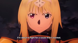I'm about to fight for a cause that I wanted. Alice steels her resolve as the fires of war arrive on Underworld's doorstep in the exciting second part of "Sword Art Online Allicization"! "War of Underworld" begins October 2019! You can binge watch all episodes of the first half of "Sword Art Online Alicization" on Hulu, Crunchyroll, and FunimationNow. Or check out the English dub exclusively on Toonami! For more information on the series, please visit the official website: http://www.sao-aliciza