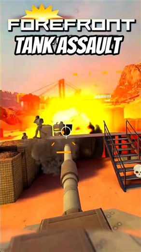 Tank Spearhead Attack in Forefront Rush mode #Quest3 #metaquest #VR