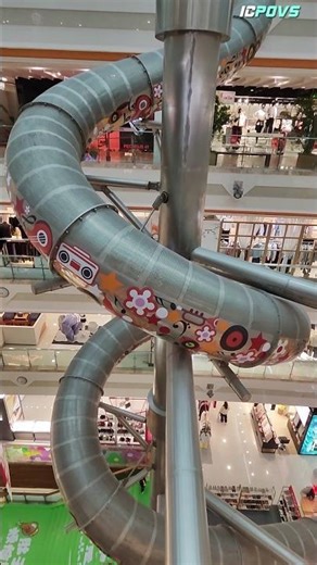 The Highest Mall Slide #shorts #waterslide #slide
