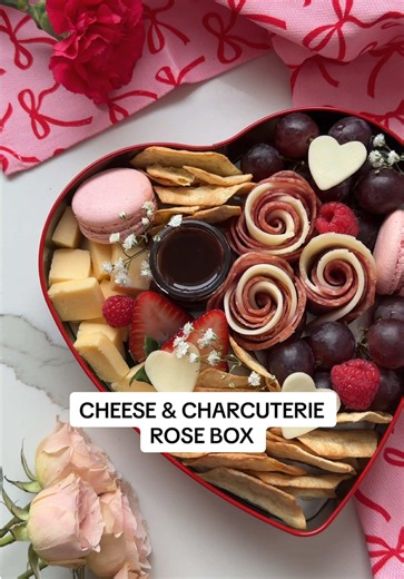Love in charcuterie form 🌹🧀 If you’d choose cheese & charcuterie over flowers raise your hand UP 🙋🏼‍♀️ Sweet & savory bites and all the little things that make Valentine’s Day feel special 🥰 Pair with a bottle of wine and you’re all set to impress that cheese lover in your life 🤗🍷🌹 Perfect to gift to your honey or gals in your life for Galentine’s day! ❤️ #valentinesday #galentines #charcuterie #cheeselover #valentinesgift