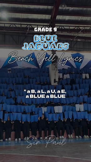 Bench Yell Competition at Intramurals 2024: The Blue Jaguars Roar!