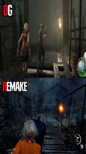 The First Cabin Escape | OG vs Remake #residentevil #horrorgames #shorts