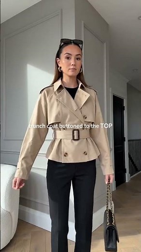 THIS trench coat buttoned to the top?