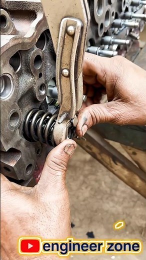 Engine Valve Spring Installation Like a Pro 🔧 | Perfect Valve Assembly Process #Shorts #EngineRepair