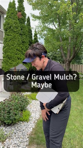 There is a lot of nuance to what kind of mulches we should be using, and it predominantly depends on where you live. If you live in an area with risk of Firestone mulch, especially close to your house is going to be your best option. The downside of stone is that it heats up and re-radiates that heat into the soil and dry the soil out so you want to make sure you select plants that can tolerate that level of moisture. There will still be weeds that grow through the stone, even if you put landsca